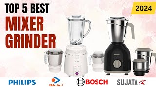 Top 5 Best Mixer Grinder in India 2024  Best Mixer Grinder 2024  Best Mixer Grinder juicer India [upl. by Annaeirb]