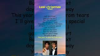 Wham  Last Christmas Lyrics shorts [upl. by Aihsemot]