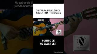 No saber de tiLos Nocheros tutorialyoutube guitarra folclore acordes [upl. by Nadeau286]