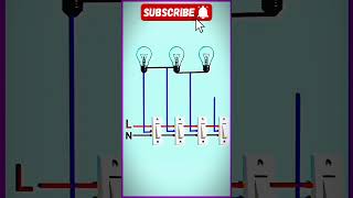 two way switch connection  wiring subscribe shorts 🔥 [upl. by Cohn]