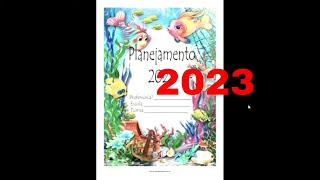 Cadernos pedagógico para professor 2023 Planner anual fundo do mar [upl. by Katya15]