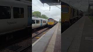 UK Letchworth Garden City Railway Station Diesel locomotive [upl. by Ilesara]