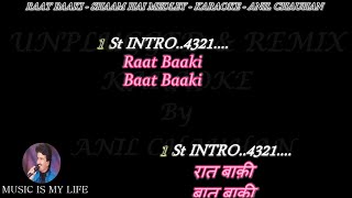 Medley Raat BaakiShaam Hai KaraokeRemixWith Scrolling Lyrics Eng amp हिंदी [upl. by Nnuahs92]