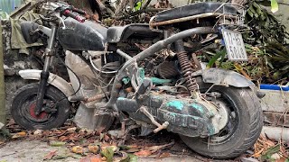 Compilation Complete Restoration Of A Broken Motorbike 23 Years Ago  Attila SYM [upl. by Pepi]