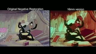 The Cobweb Hotel  Restoration Comparison  Fleischer Studios  Color Classic [upl. by Eerot]