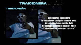 Myke Towers  Traicionera LETRALYRICS [upl. by Frederica]