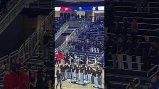 WCS Choir Sings National Anthem at CBU Mens Basketball Game [upl. by Hoban739]