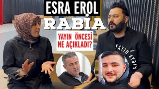 ESRA EROL RABİA OĞLU FATİH’LE İLĞİLİ ŞOK AÇIKLAMA esraerol canertoygar [upl. by Amati368]