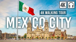 Mexico City 4K Walking Tour  190 min Tour with Captions amp Immersive Sound 4K Ultra HD60fps [upl. by Roshan]