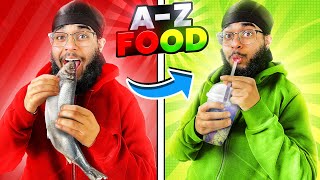 CHAPATI CHALLENGED ME TO AZ EATING CHALLENGE [upl. by Leay]