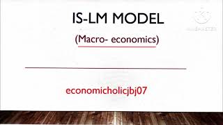 ISLM MODEL moneymarket goodsmarketmarcoeconomics economicholicjbj07 [upl. by Tansey]