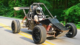 Homemade 600cc Buggy Officially STREET LEGAL 16000 rpms [upl. by Anayra512]