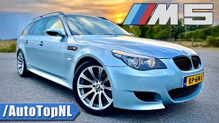 BMW M5 E61 V10 Touring 337kmh REVIEW on AUTOBAHN by AutoTopNL [upl. by Clarey]