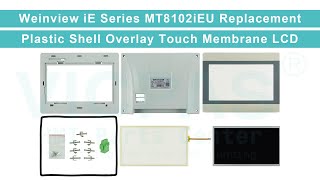 MT8102iEU Weinview iE HMI Touch Glass Front Overlay LCD Display Screen Enclosure Replacement [upl. by Gazzo]