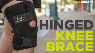 BraceAbility Bariatric Knee Brace with Hinges for Meniscus Tears and Arthritis Joint Support [upl. by Blainey]