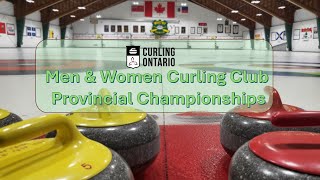 Curling Ontario Men amp Women Curling Club Provincial Championships [upl. by Alvin]