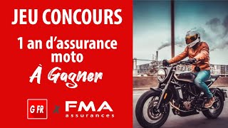 1 AN D’ASSURANCE MOTO À GAGNER [upl. by Grindle]