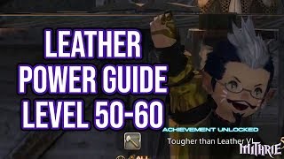 FFXIV 30 0799 Leatherworker 5060 Powerlevel Guide [upl. by Aihtekal]