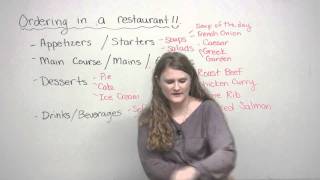 Speaking English  How to order in a restaurant [upl. by Haeluj]