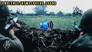 15 MIN VIETNAM WAR AMBIENCE  Distance Battle Firefight Atmosphere Artillery Ambush  1623 [upl. by Anima]