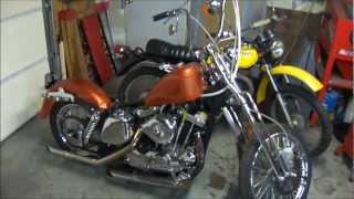 Harley Bobber Chopper and Parts Hoard [upl. by Ajoop]