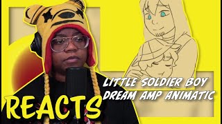 LITTLE SOLDIER BOY  DREAM SMP ANIMATIC  Obscuritea  AyChristene Reacts [upl. by Malha]