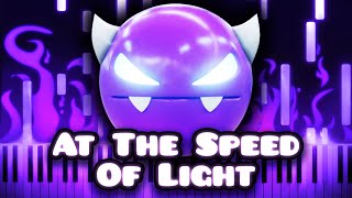 At The Speed Of Light  Geometry Dash  Piano Tutorial [upl. by Heidie]