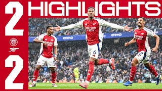 A HARDFOUGHT POINT IN MANCHESTER 👊  HIGHLIGHTS  Manchester City v Arsenal 22  Premier League [upl. by Etterb]