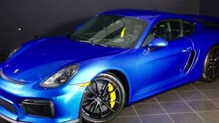 2016 Porsche Cayman GT4 in Sapphire Blue FOR SALE  Byers Porsche in Columbus OH [upl. by Ymereg208]