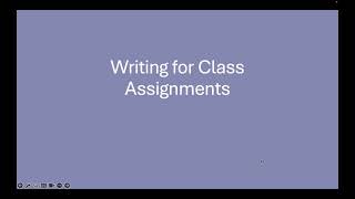 Handbook for Social Work Writing  Writing for Assignments  Step 3 [upl. by Sabella]