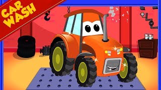 Traktor für Kinder  Autowäsche  Kinder Videos  Tractor Car Wash [upl. by Aiksas]