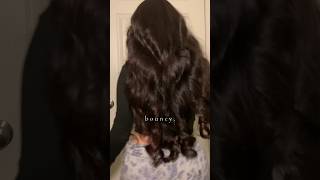 Heatless curls hit this time ✨hairstyle heatlesscurls haircare [upl. by Joses93]