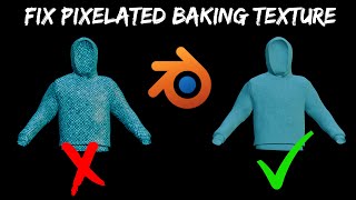 Fix Blurring and Pixelation After Texture Baking in Blender [upl. by Kalina]