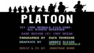 Platoon Title Screen  Commodore 64 [upl. by Cailean]