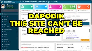 SOLUSI DAPODIK THIS SITE CANT BE REACHED  DAPODIK TIDAK BISA DIBUKA HIS SITE CANT BE REACHED [upl. by Perice338]