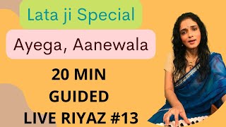 Aayega Aanewala  Live Riyaz  13  Lata ji Special [upl. by Adnir494]