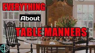 Hindi TABLE MANNERS  Everything About Table Manners Hotel Manners conquerworldin [upl. by Yenar]