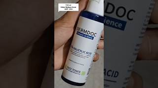 DermDoc 2 Salicylic Acid Face Toner For Oily Acne Prone Skin 100 ml  Helps Reduce Acne [upl. by Sommers512]