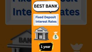 Best fixed deposit interest Rates 1 year  private bank best FD interest  shorts short [upl. by Ermine240]