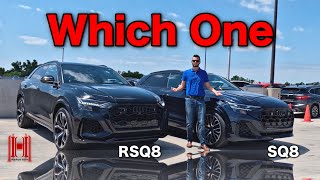 2024 Audi SQ8 vs Audi RSQ8 All Specs ampTest Drive [upl. by Eidlog976]