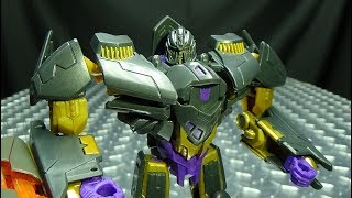 The Last Knight Mission to Cybertron Deluxe MEGATRON EmGos Transformers Reviews N Stuff [upl. by Attaynek]