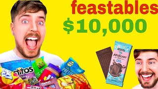 FREE FEASTABLES  10000  Mr Beast Choklet 🤑🤑 SUBSCRIBE 🤯 MrBeast [upl. by Enilatan]