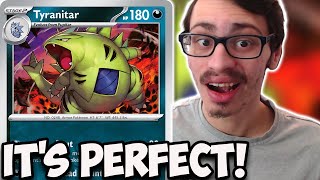 Tyranitar Is The PERFECT Stage 2 Right Now New Dark Type Beast Paldea Evolved PTCGL [upl. by Sirrom]