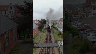 Engulfed in smoke by Betton Grange steamtrain northnorfolkrailway [upl. by Polik881]