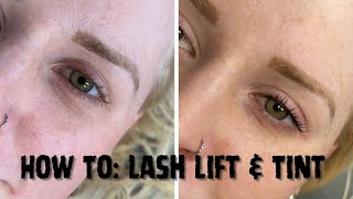 How to Do a Lash Lift amp Tint Using Lash Bomb [upl. by Craven]