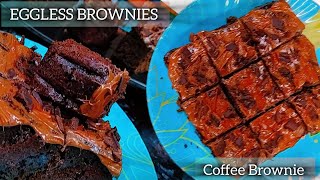 Eggless Coffee Brownie  Coffee Brownie  Brownie Recipe  Easy recipe [upl. by Mandy805]