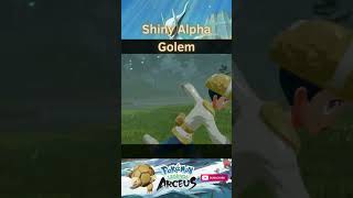 SHINY ALPHA GOLEM shorts shinypokemonhunter pokemonlegendsarceus shinypokemon pokemon [upl. by Sibley]