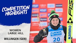 Opseth holds off Prevc to end her World Cup drought in Willingen  FIS Ski Jumping World Cup 2324 [upl. by Nevram]