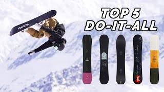 Top 5 DoItAll Snowboards 2023  Board Archive [upl. by Tatianna]