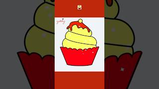 Yummy 😋 Cupcakes 🧁 💕 simonsays food challenge satisfying art asmr foryou shorts [upl. by Auhsuoj276]